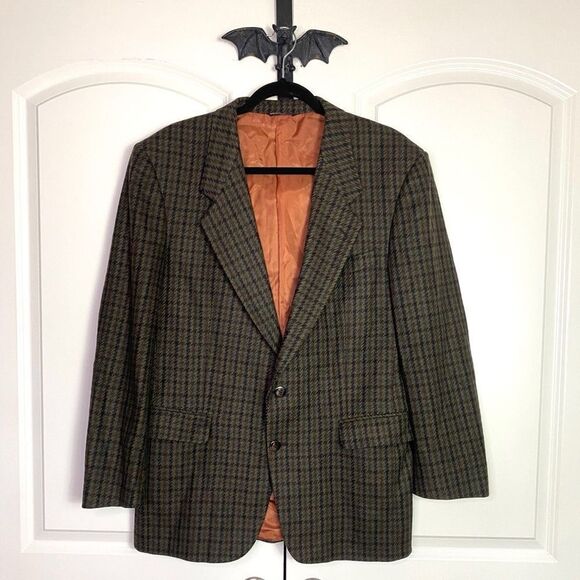 Vintage plaid Blazer Button Front, Men or Women Style See measurements - Picture 1 of 16